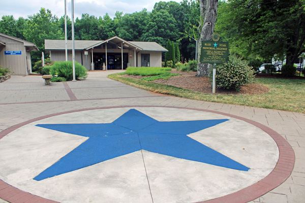 star at Polk County rest area in NC