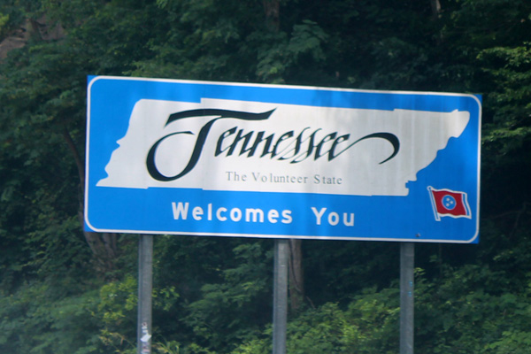 Tennessee welcome sign