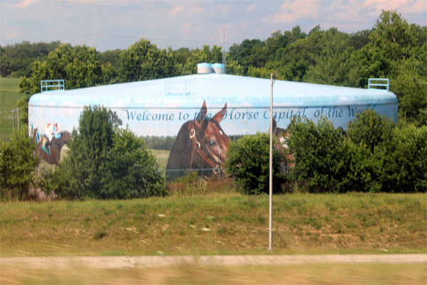 hhorse water tower in Lexington, KY 