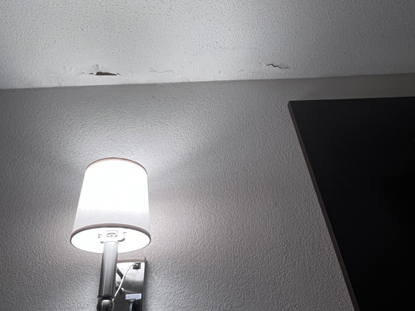 holes in ceiling