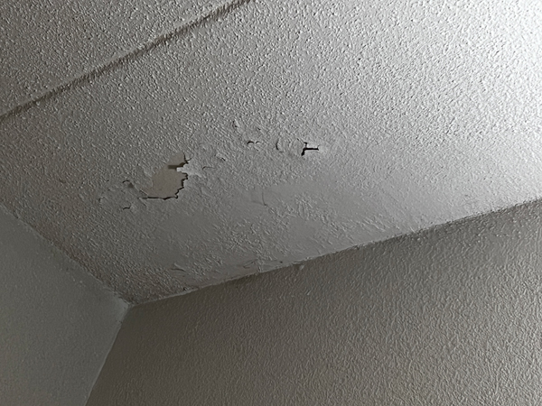 holes in ceiling