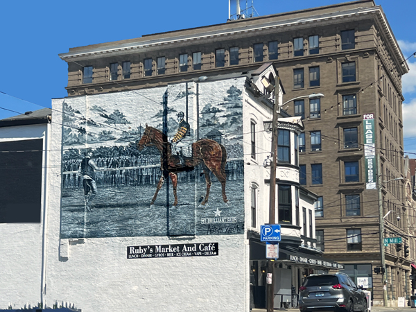 horse mural in Lexington KY