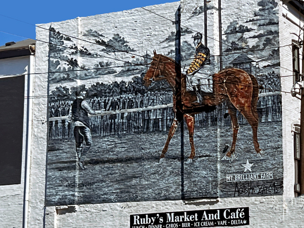 horse mural in Lexington KY