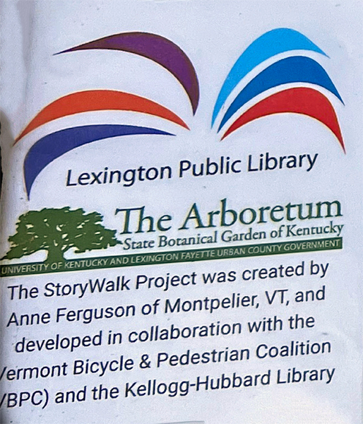 sign about the arboretum