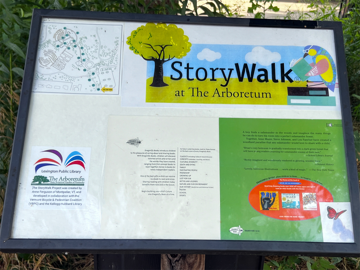 StoryWalk at the Arboretum sign