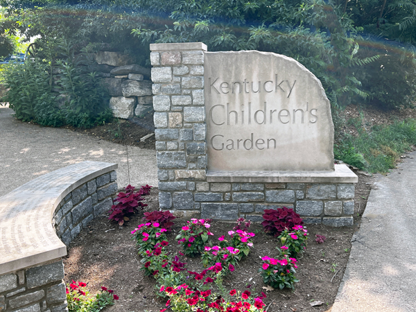 Kentucky Children's Garden sign