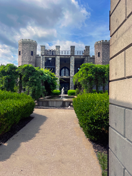 water fountain and the Kentucky Castle