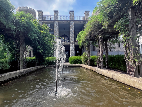 water fountain and the Kentucky Castle