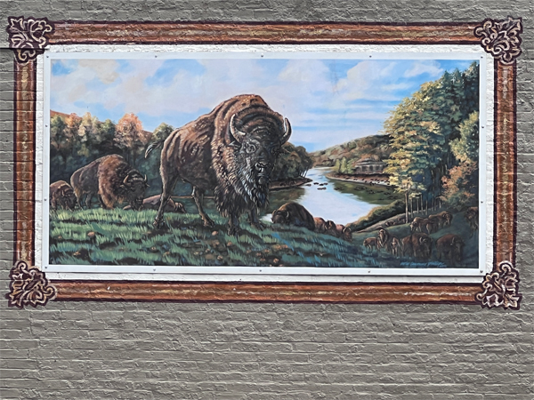 buffalo  mural in Georgetown, KY