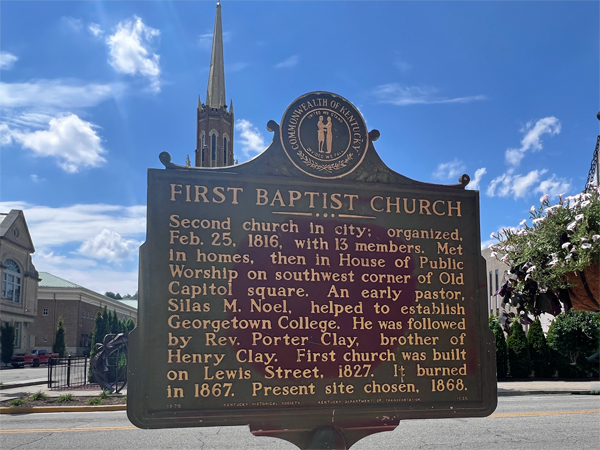 First Baptist church sign