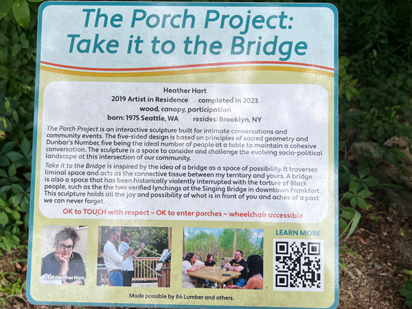 The Porch Project sign