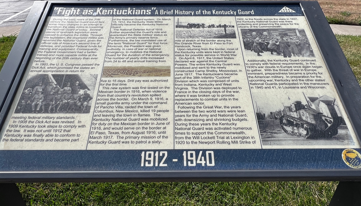 history of the Kentucky Guard