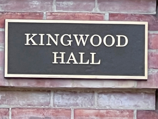 Kingwood Hall sign