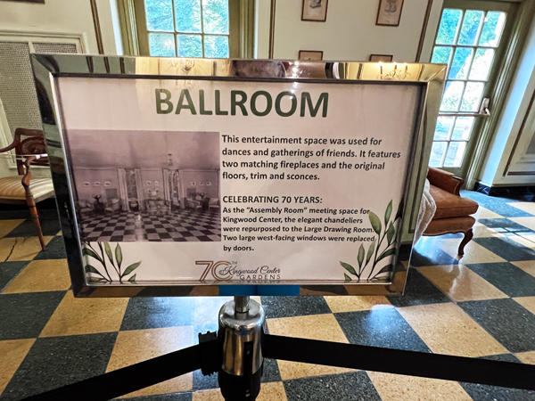 Ballroom sign