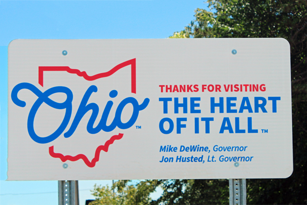 Ohio - The Heart of it all sign