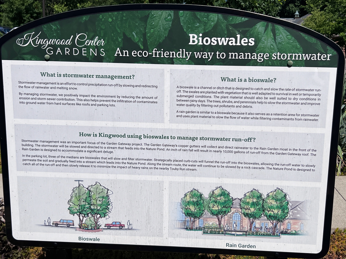 Kingwood Center Gardens  stormwater info