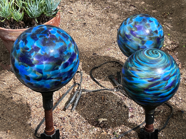 painted globes