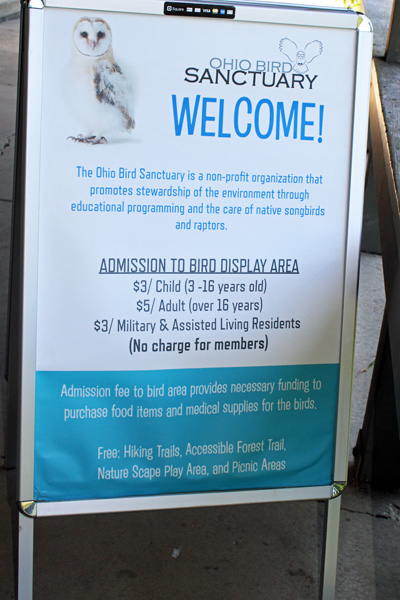 Ohio Bird Sanctuary informational sign