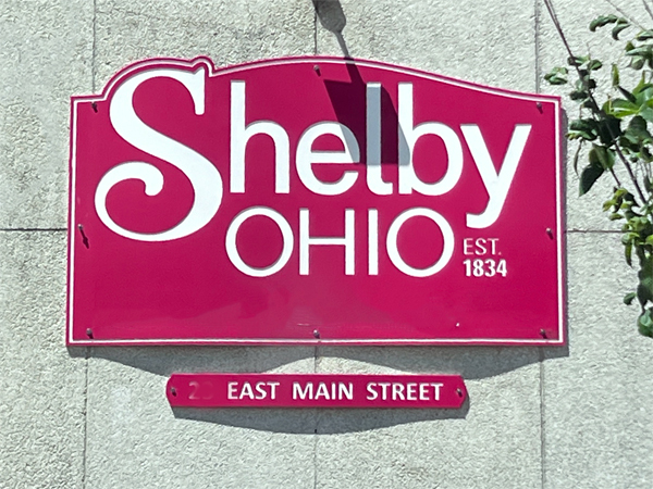 Shelby Ohio sign