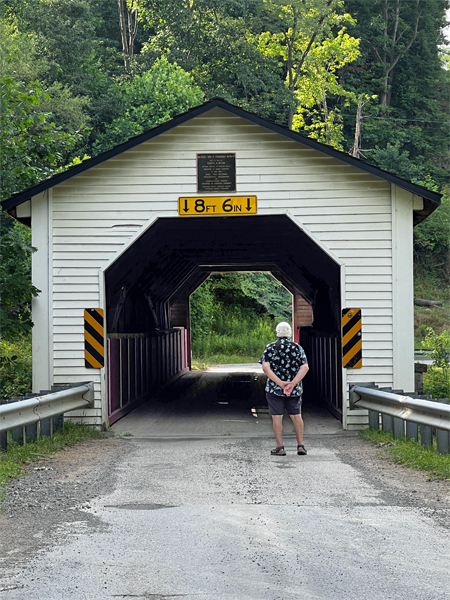 Lee Duquette at McGees Mills Covered Bridge