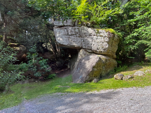 entry to Bilger's Rocks