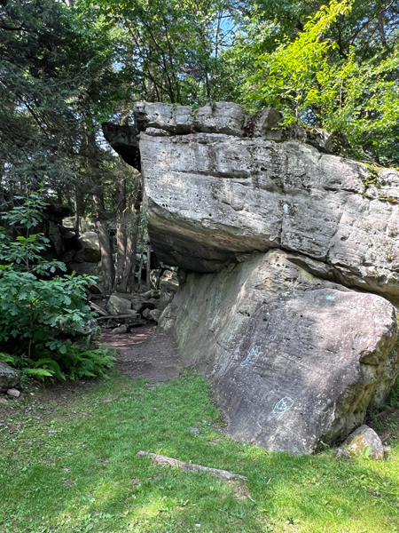 entry to Bilger's Rocks