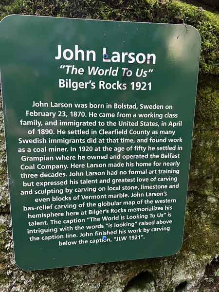 sign aboug John Larson