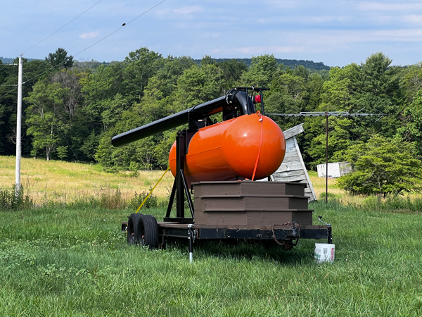 air-compressed cannon