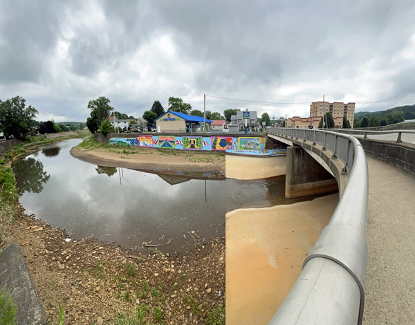 view from left side of bridge