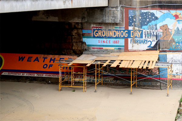 mural under the bridge