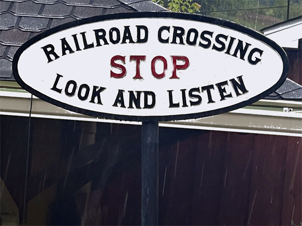 RR crossing sign