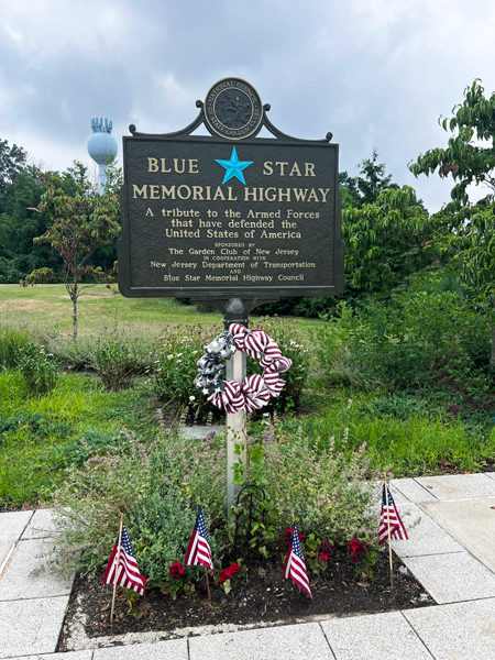 Blue Star Memorial Highway sign