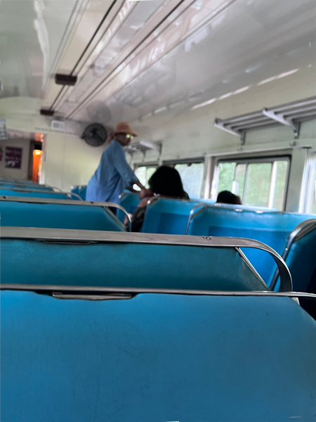 seats inside the train