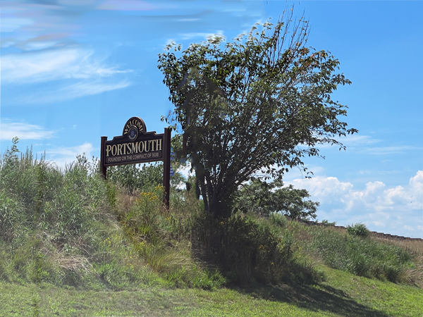 welcome to Portsmouth RI sign