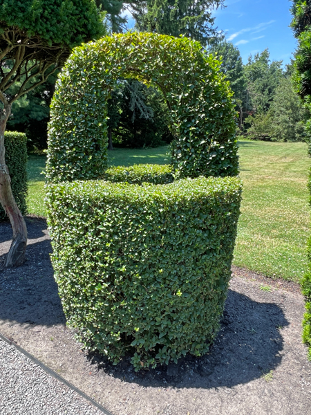 Key lock at The Green Animals Topiary Garden