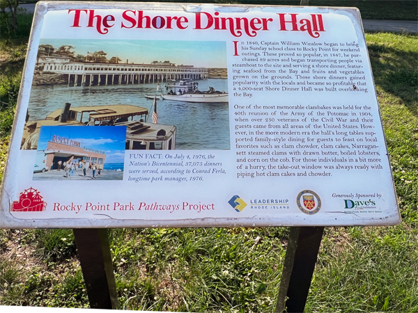 sign about the Shroe Dinner Hall