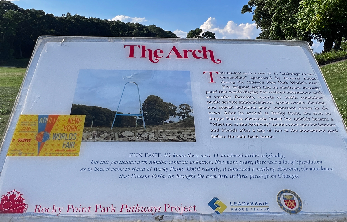 sign about the Arch