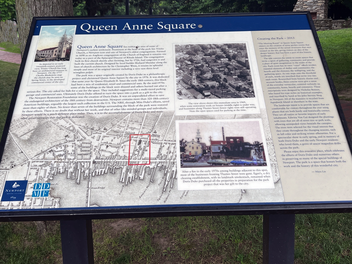 queen anne Square  sign