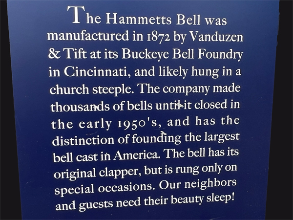 Hammetts Bell sign