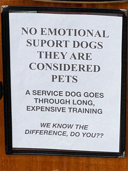 pet sign