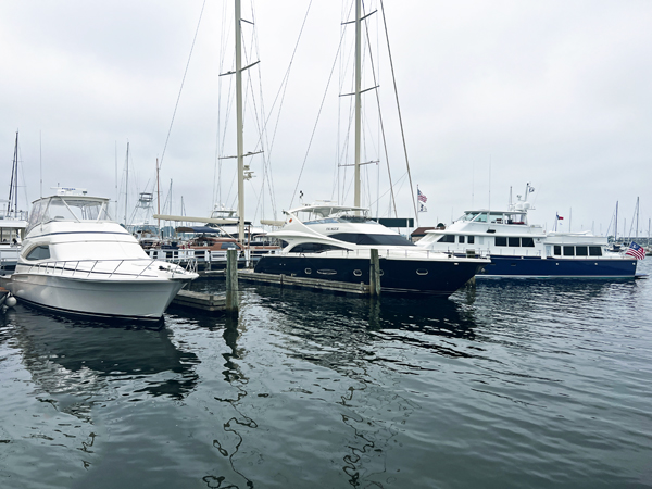 boats in Newport Harbor