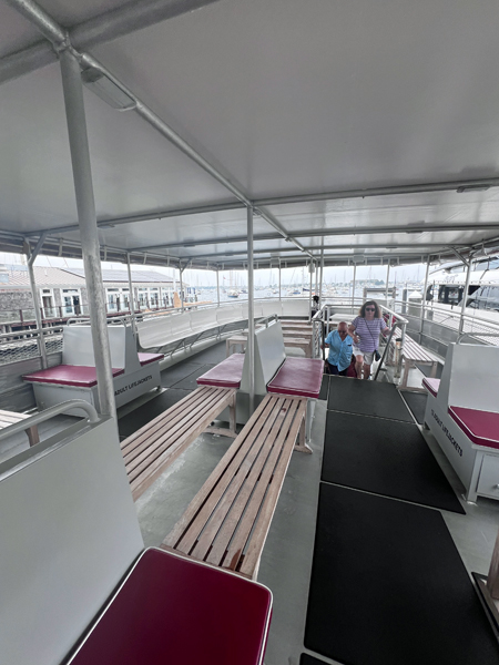 Upper deck of The Coastal Queen