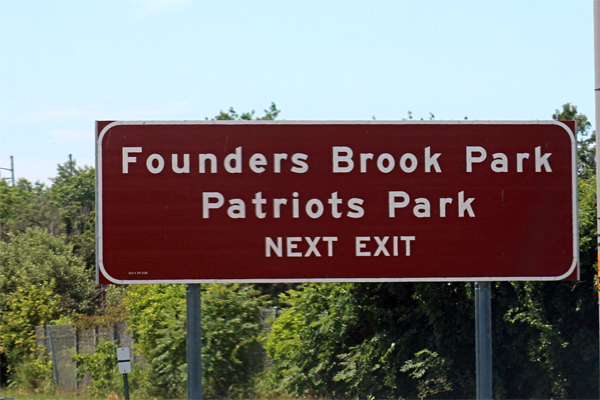 Patriots Park sign