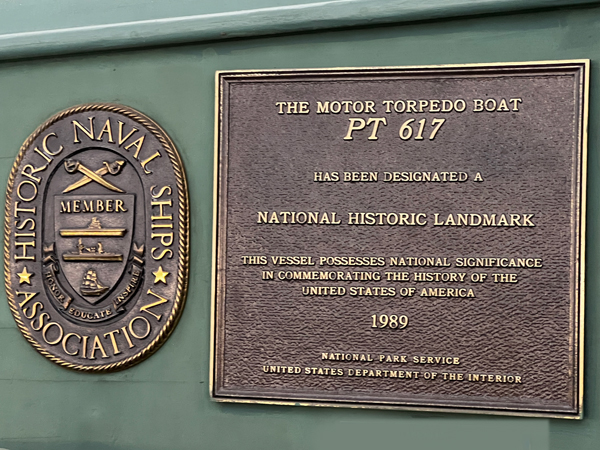 PT 617 National Historic Landmark sign