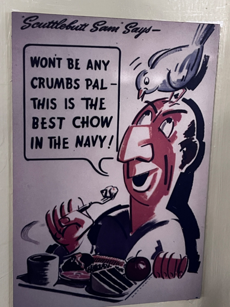 Navy chow sign