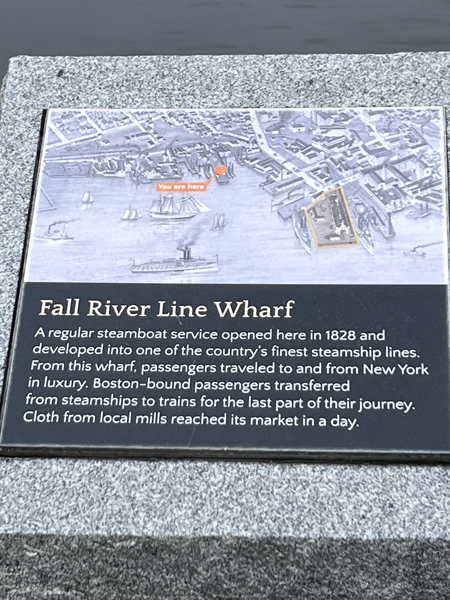 Fall Rive Line Wharg sign