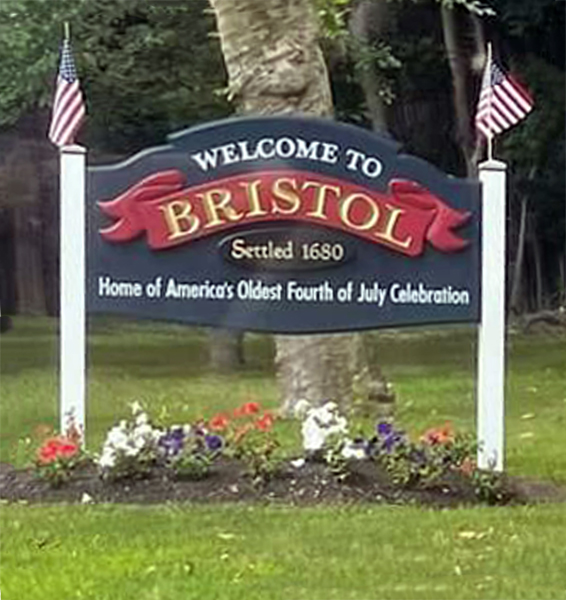 Welcome to Bristol sign