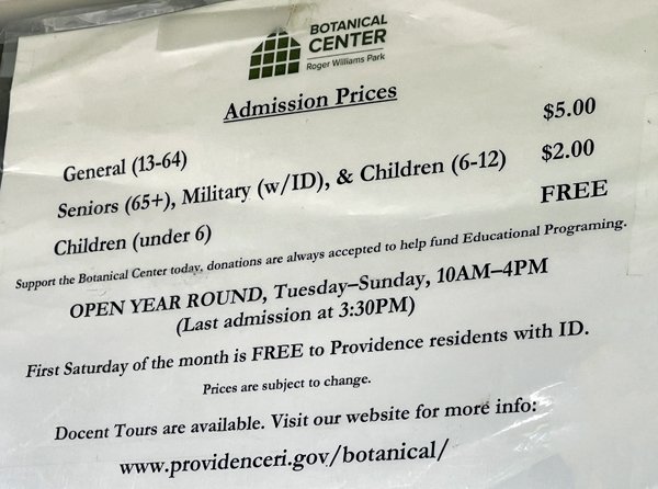 admission prices