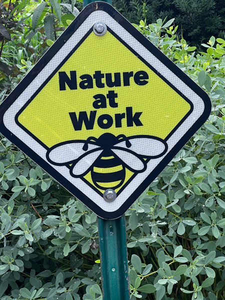 Nature at Work sign