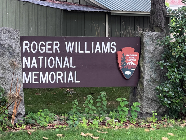 roger Williams Nationrl Memorial sign